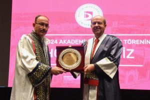 KKTC Cumhurbaşkanı Tatar’a Bilecik’ten fahri doktora diploması